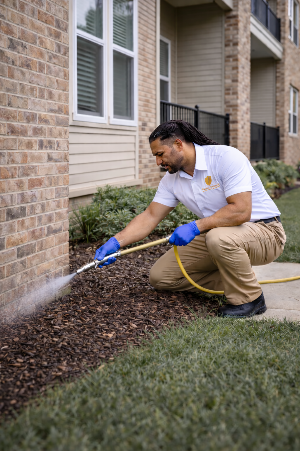 Experienced rodent control specialist inspecting attic for nesting and entry points